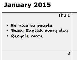 Example of essay new year resolution