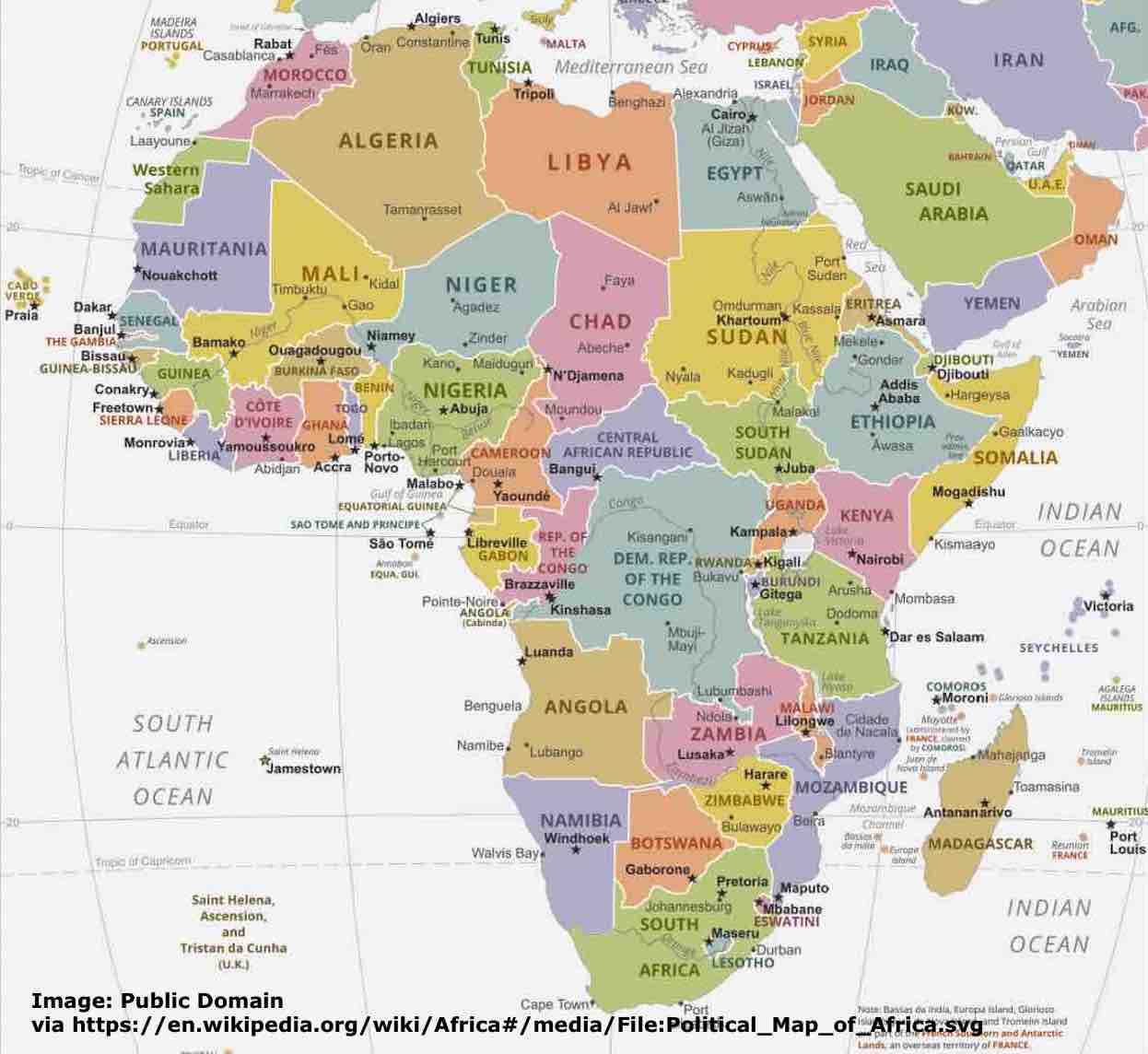 MAP OF AFRICA レコード Map of Africa Print 1603 – jorjordecor