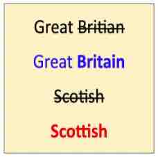 An ESL lesson on Spelling Mistakes - UK opposition party spells 'Britain' incorrectly