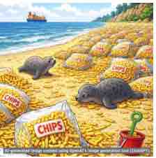 An ESL lesson on Chips - Millions of French fries wash up on UK beach