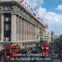 An ESL lesson on Oxford Street - World-famous London shopping street pedestrianized